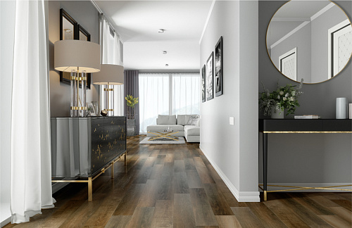 Кварцевый ламинат Fargo Comfort Дуб Прага 61W921 Кварцевый ламинат Fargo Comfort Дуб Прага 61W921